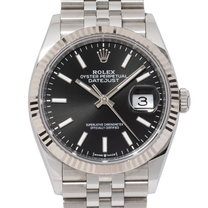 ROLEX Datejust 36 Ref 126234 Herrenuhr von 2025 mit Box und Papieren.  