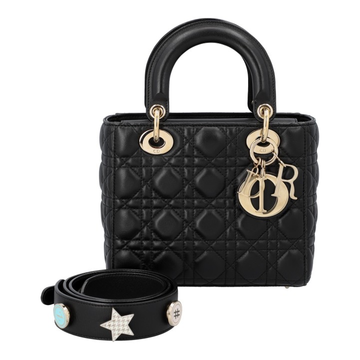 CHRISTIAN DIOR Handtasche 'KLEINE LADY DIOR - MY ABCDIOR'.  