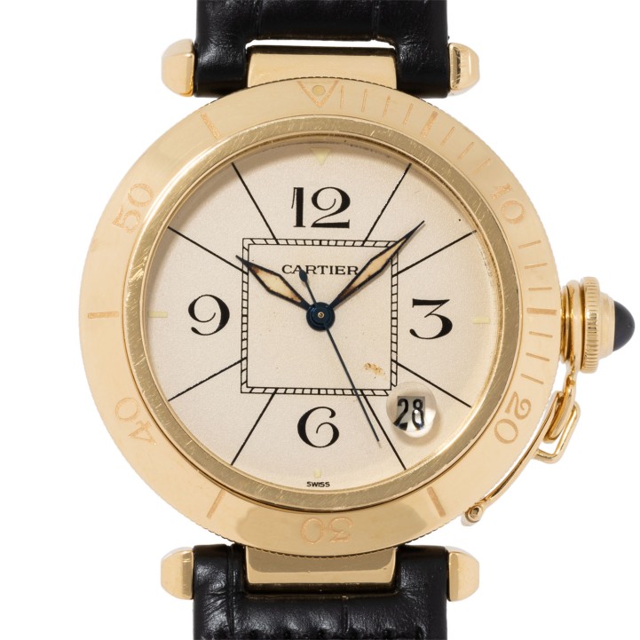 CARTIER Pasha Ref 1020 1 Herrenuhr aus den 1990er Jahren.  