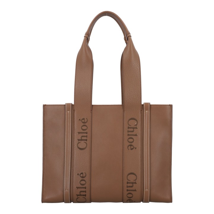 CHLOÉ Shopper 'WOODY MEDIUM'. 
