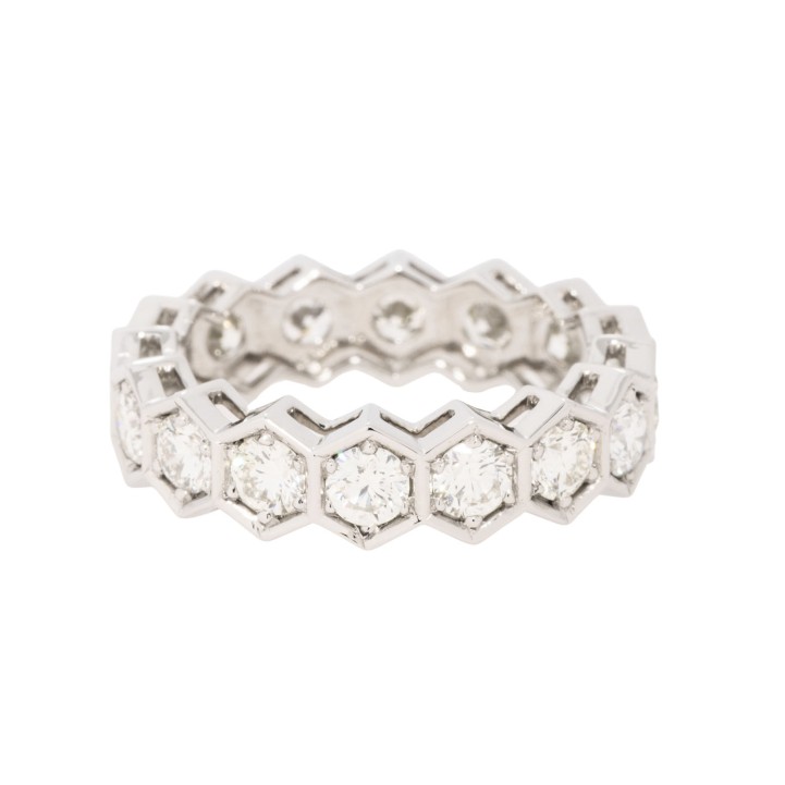 Memoirering mit 16 Brillanten zus. 2,52 ct,  