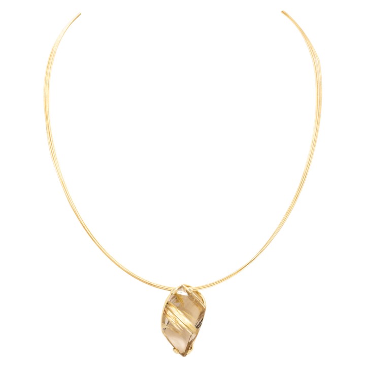 Collier mit Rutilquarz,  