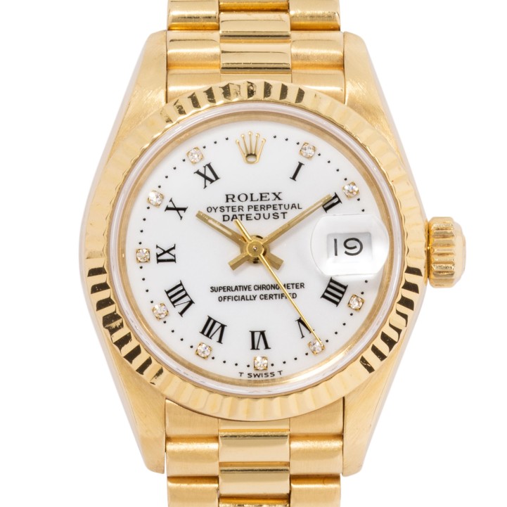 ROLEX Lady Datejust 'Roman Daimonds' Ref. 69178 mit Box und Papieren, 1991.  