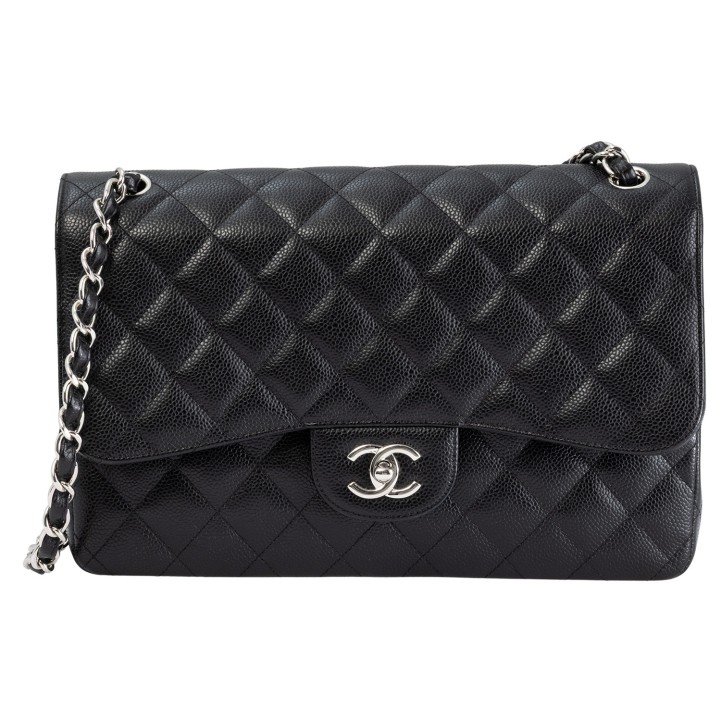 CHANEL Schultertasche 'GROSSE KLASSISCHE TASCHE JUMBO', Koll.: 2015. 