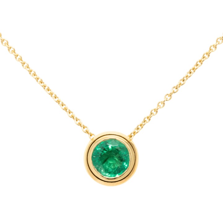 Anhänger mit  feinem Smaragd von 1,33 ct. 