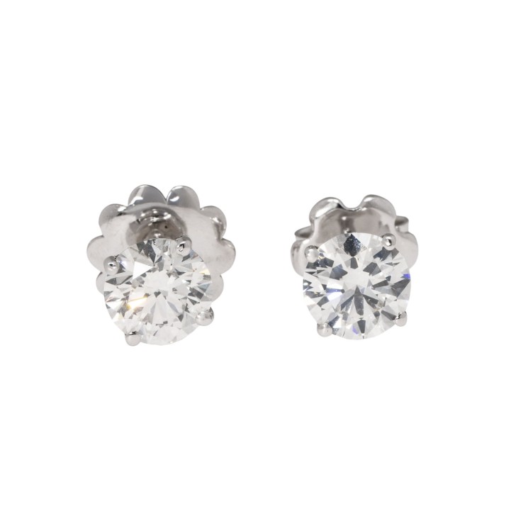 Ohrstecker mit Brillanten zus. 2,07 ct.  