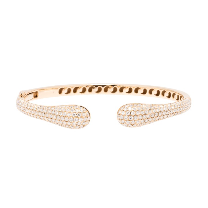 Elegante Armspange mit Brillanten Pavé zus. 2,95 ct.  