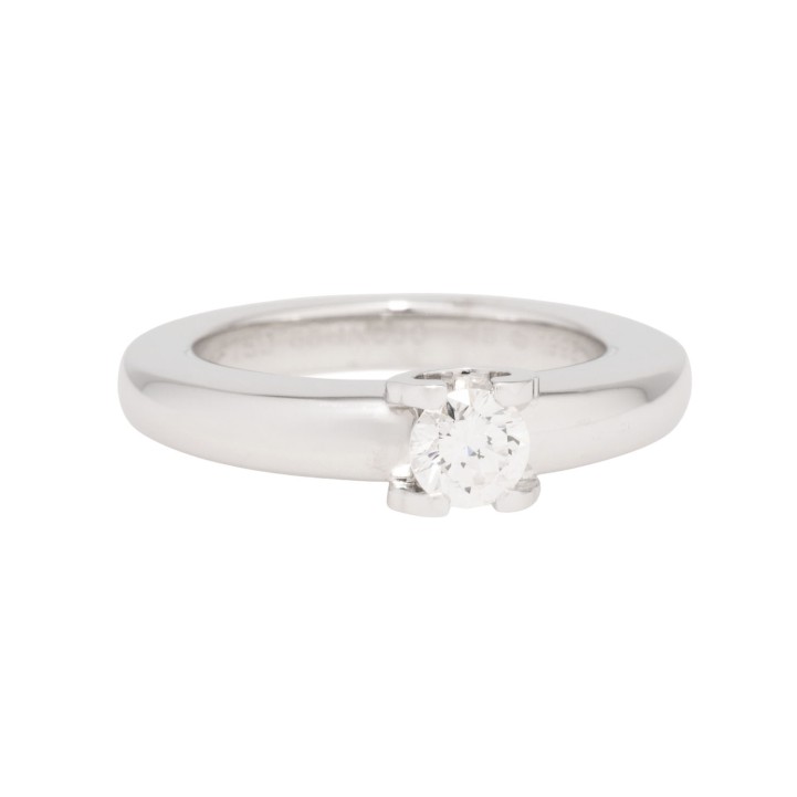 CARTIER Vintage Solitärring mit Brillant von ca. 0,3 ct,  