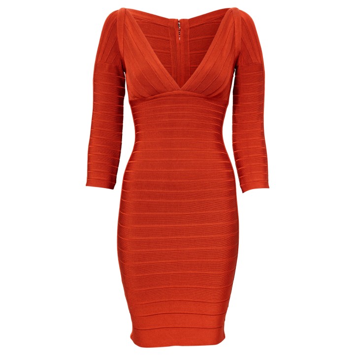 HERVÉ LÉGER Kleid, Gr. XS. 