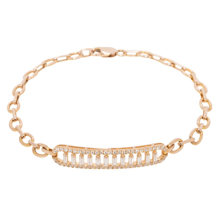 Armband mit Diamanten von zus. ca. 0,86 ct,  