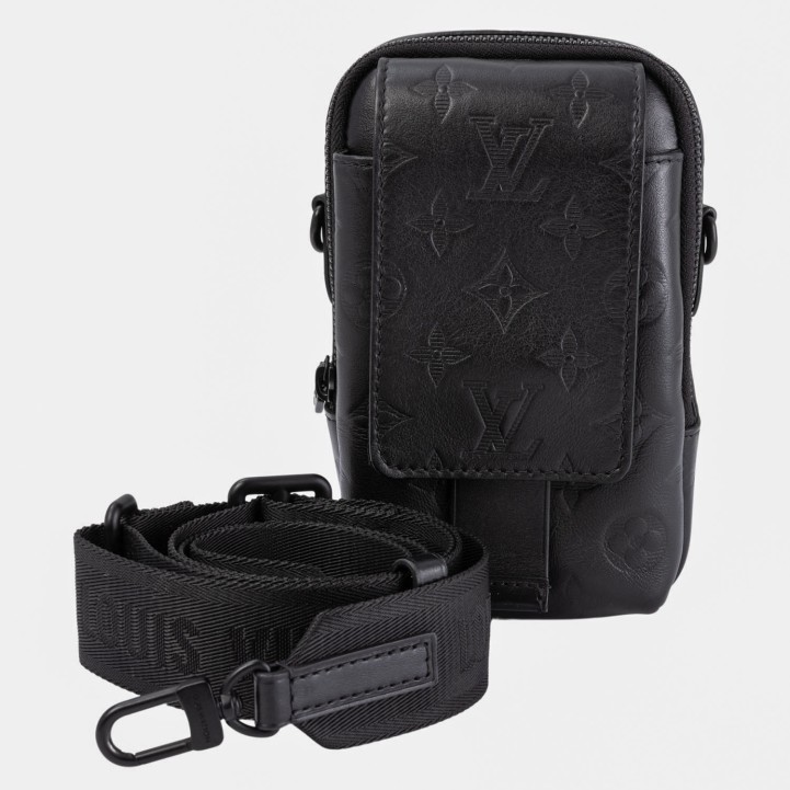 LOUIS VUITTON Umhängetasche 'DOUBLE PHONE POUCH NM'. 