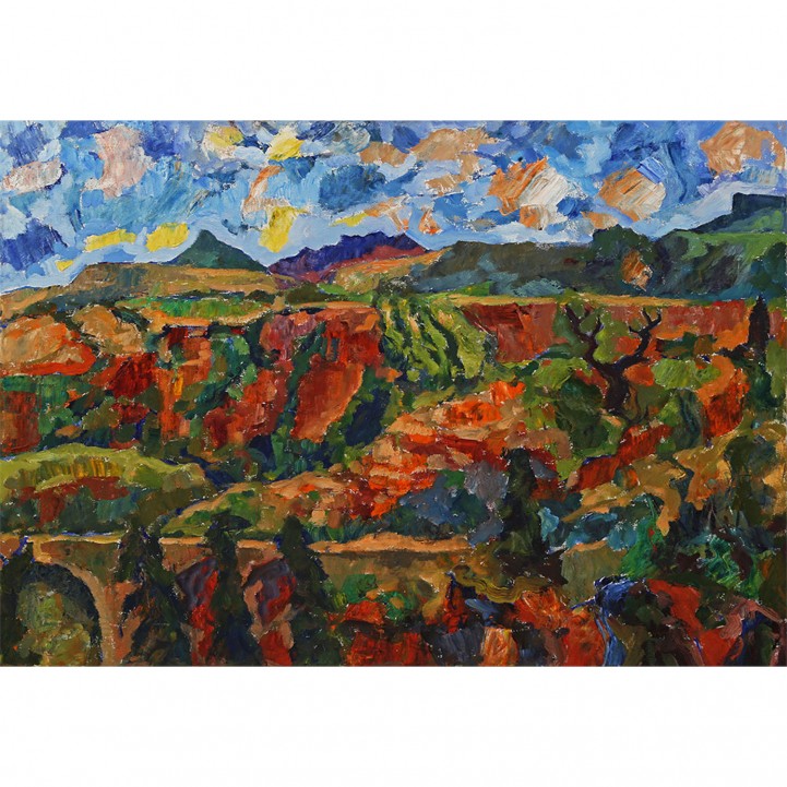 KONZELMANN, DIETER (1938-2015, Künstler in Marbach), "Côtes du Lagamas", 