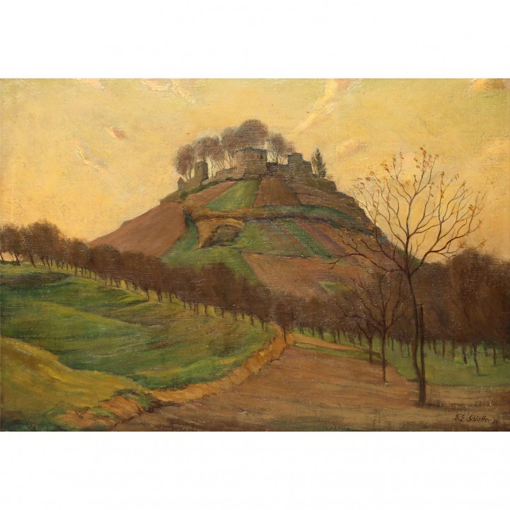 SCHLATTER, ERNST EMIL (1883-1954), 'Burg Weibertreu bei Heilbronn', 