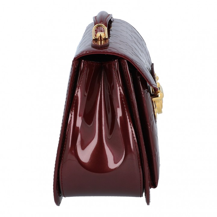 Mirada patent leather handbag Louis Vuitton Burgundy in Patent