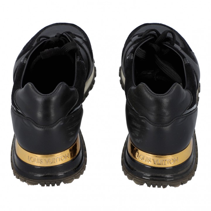 Louis Vuitton Multicolor EPI Calf Hair and Suede Run Away Sneakers Size 38.5