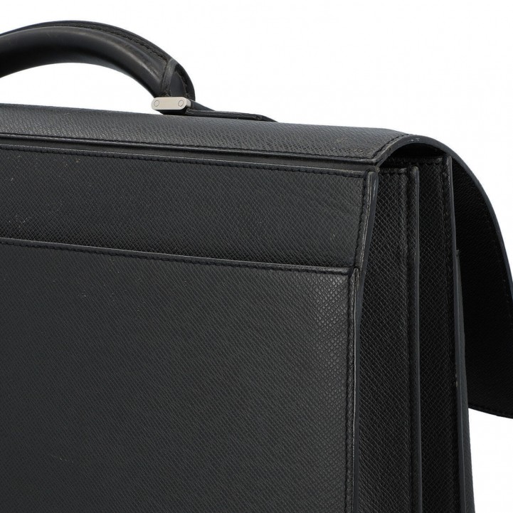 Louis Vuitton Men's Gray Taiga Leather Neo Robusto I Briefcase Bag