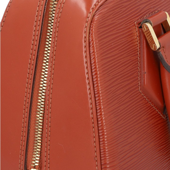 Vintage Louis Vuitton Sablon Brown Kenyan Fawn Epi Leather Hand Bag