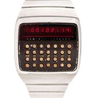 HEWLETT-PACKARD HP  Model HP-01 seltene Taschenrechneruhr Ref. 1801A aus den 70er Jahren.