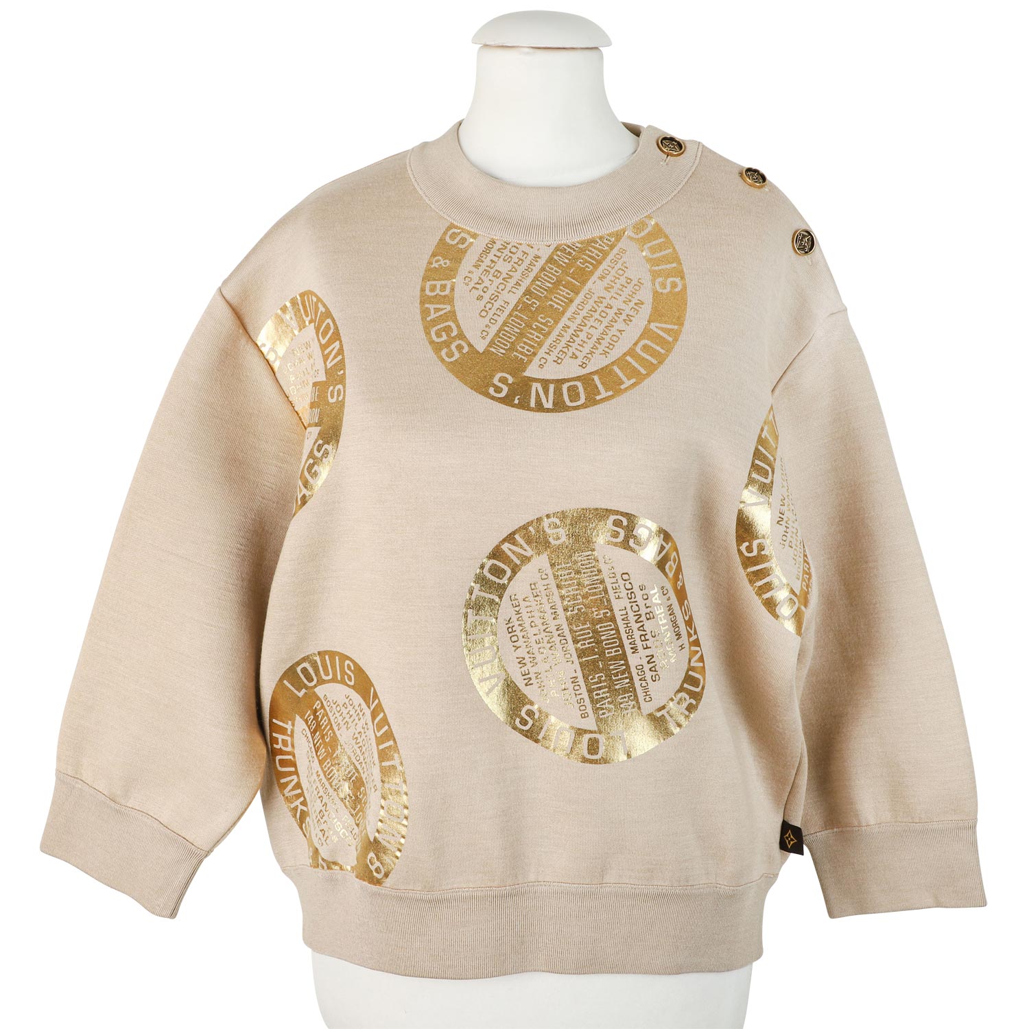 LOUIS VUITTON Knitwear/Sweater GrayxWhite(Star pattern) XS