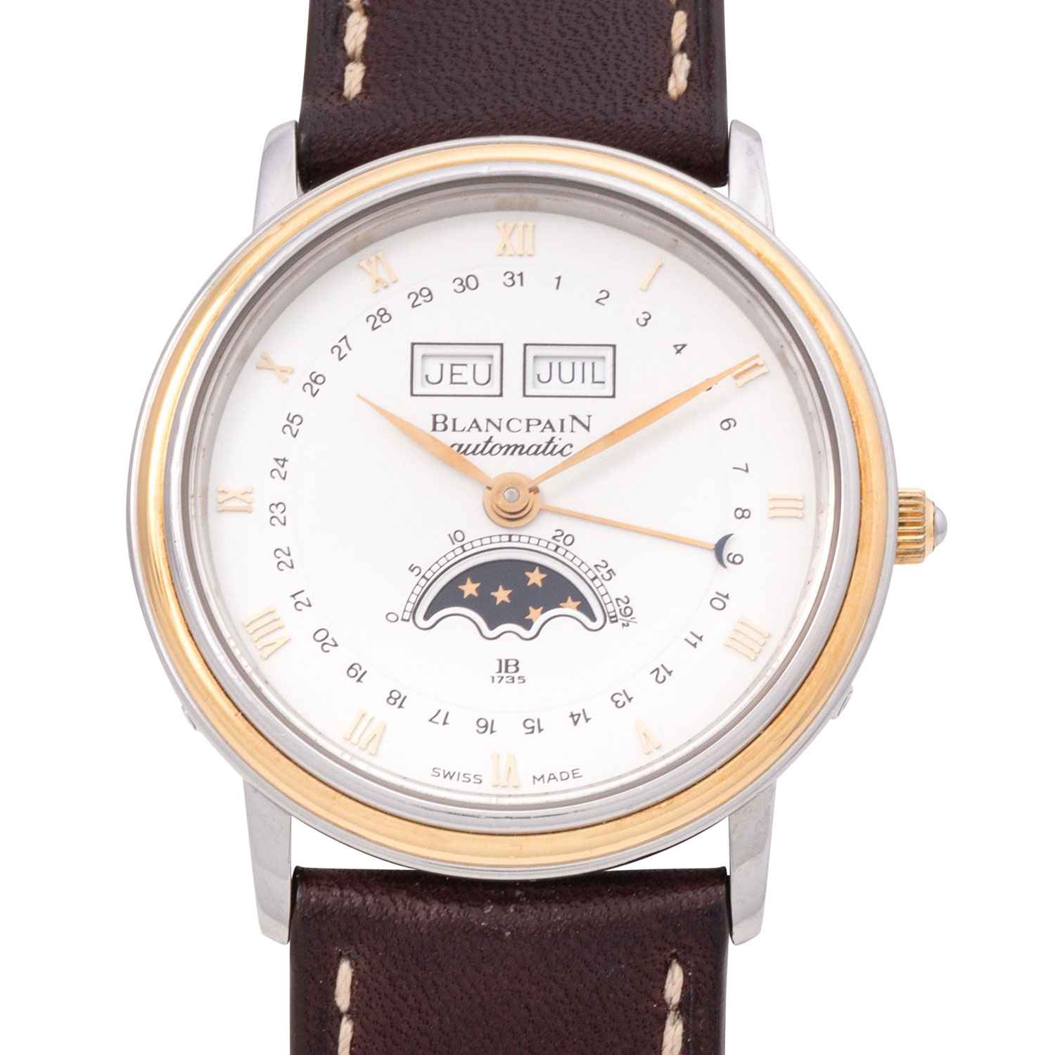 EPPLI BLANCPAIN Villeret Quantieme Phase de Lune Armbanduhr