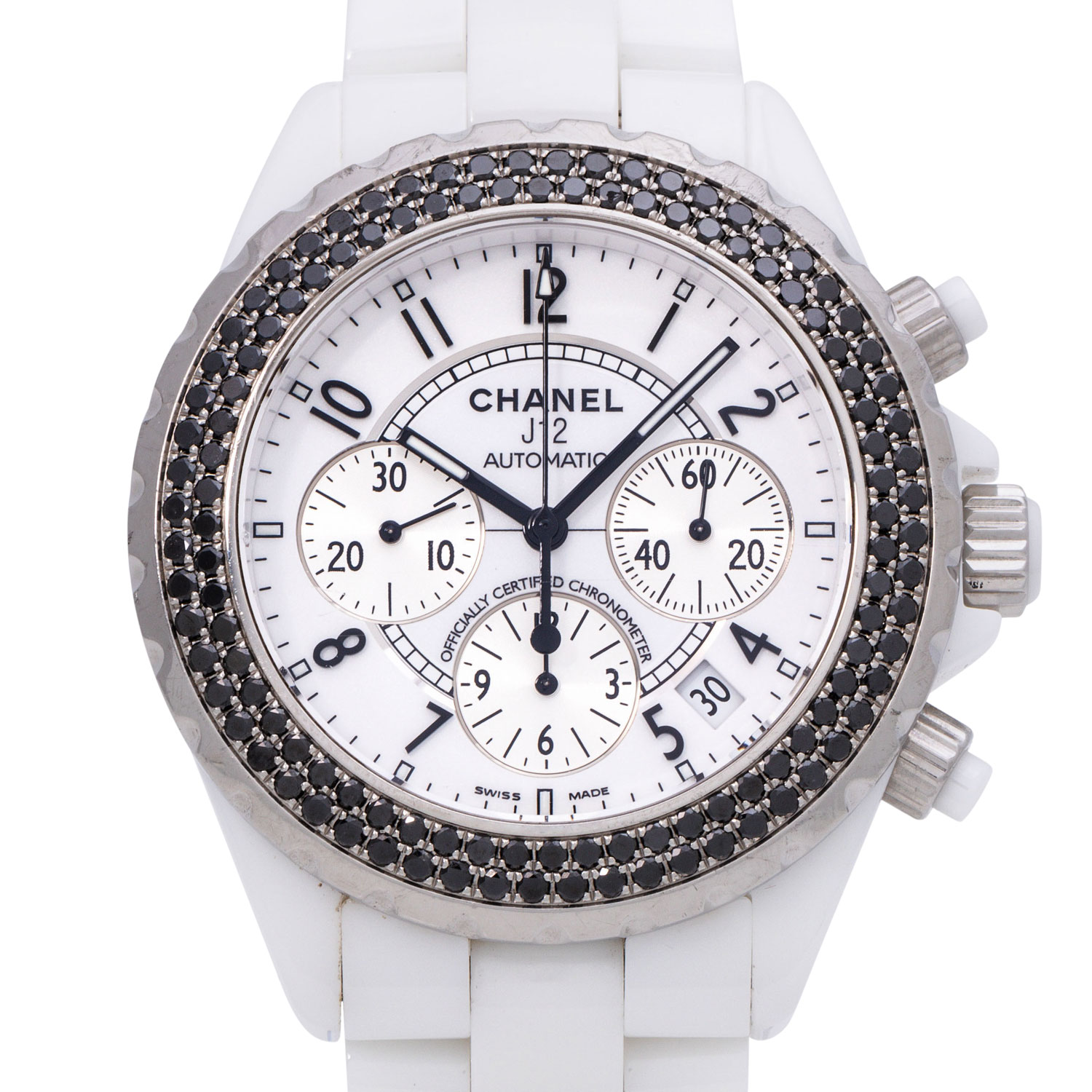 Chanel H5705 J12 Diamond White Dial Ladies Watch