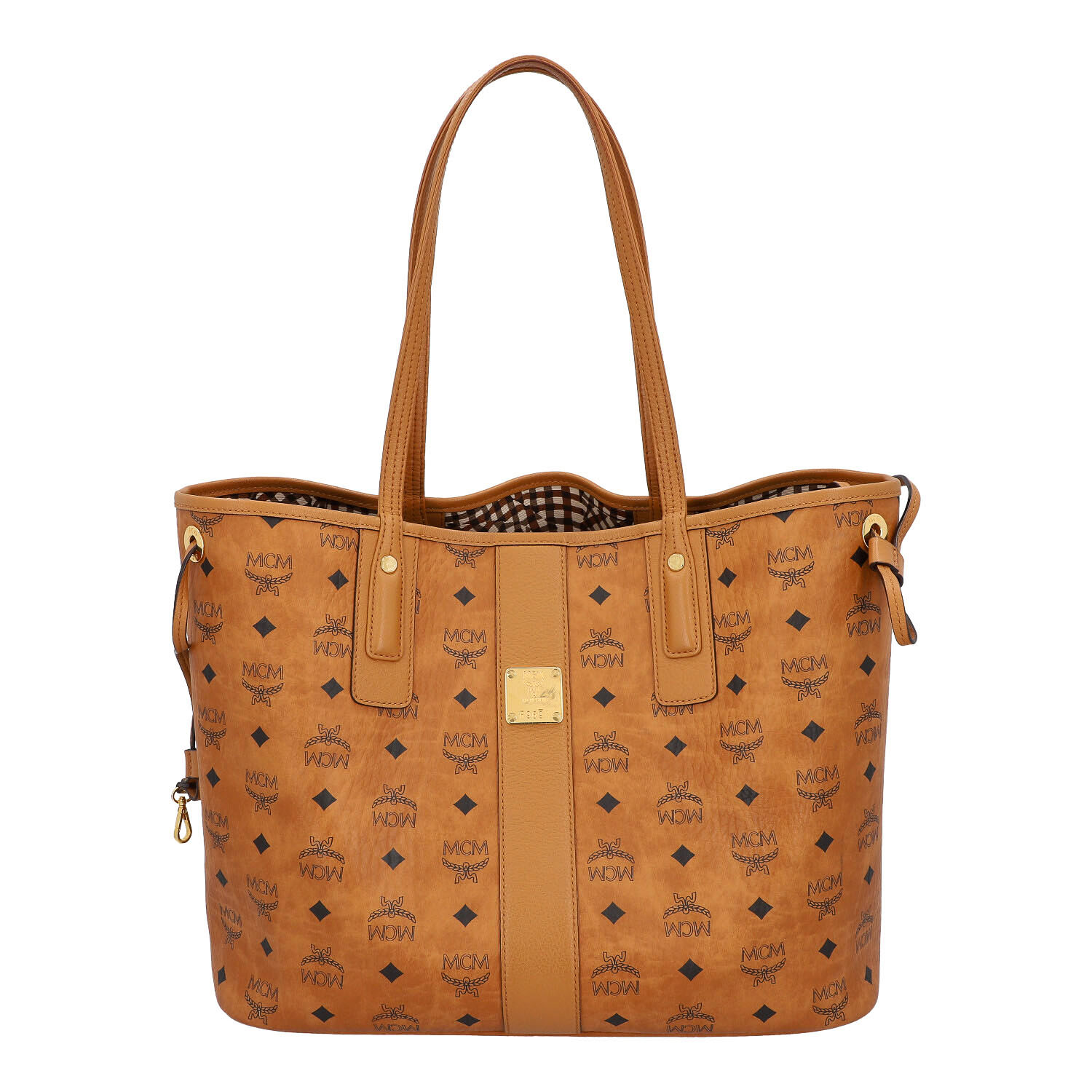 Mcm reversible best sale shopper tote