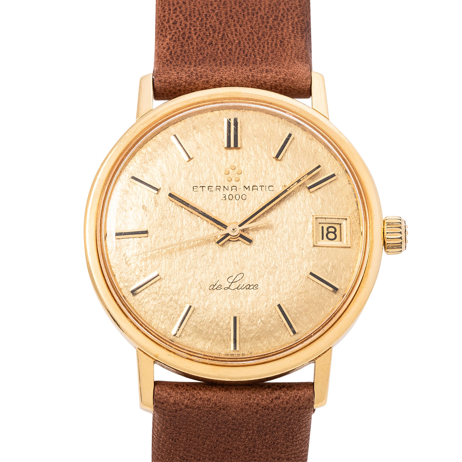 Eterna Matic 3000 shops 18kt. Massiv Gold Automatic Herrenarmbanduhr