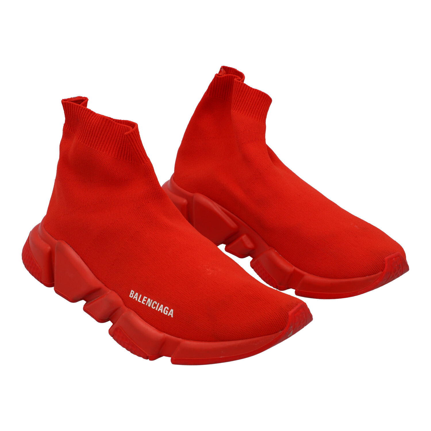 All red balenciaga sneakers hotsell