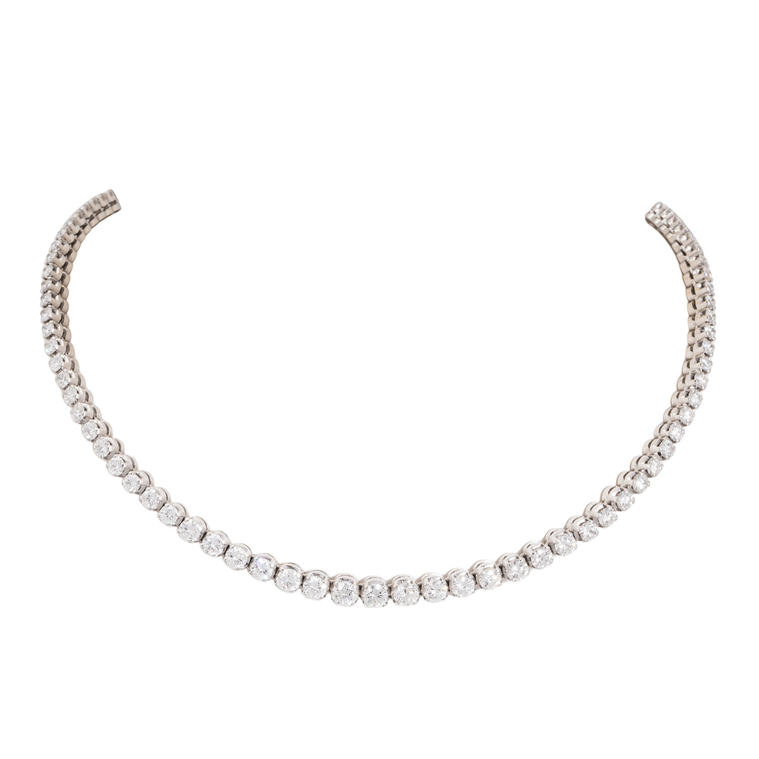 Riviere necklace with 127 brilliant cut diamonds totaling ca. 12.5 ct Eppli Online Shop