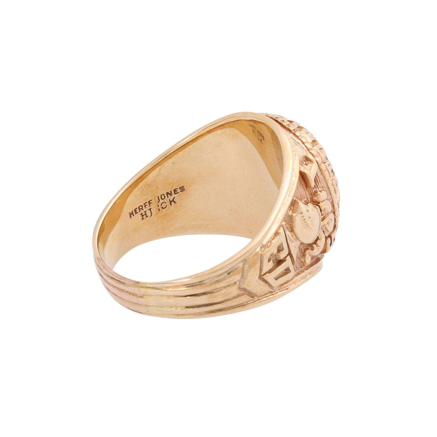 College ring by 'Herff Jones' with synth. sapphire Eppli Online Shop